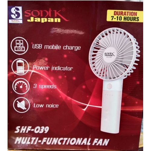 Sonik Japan Rechargeable Hand Fan Crystal Aijays Store Enterprises