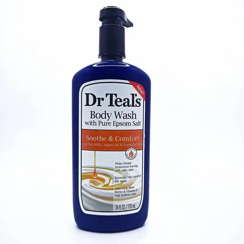 Dr teals oat milk, argan oil and essential oils soothe and comfort body