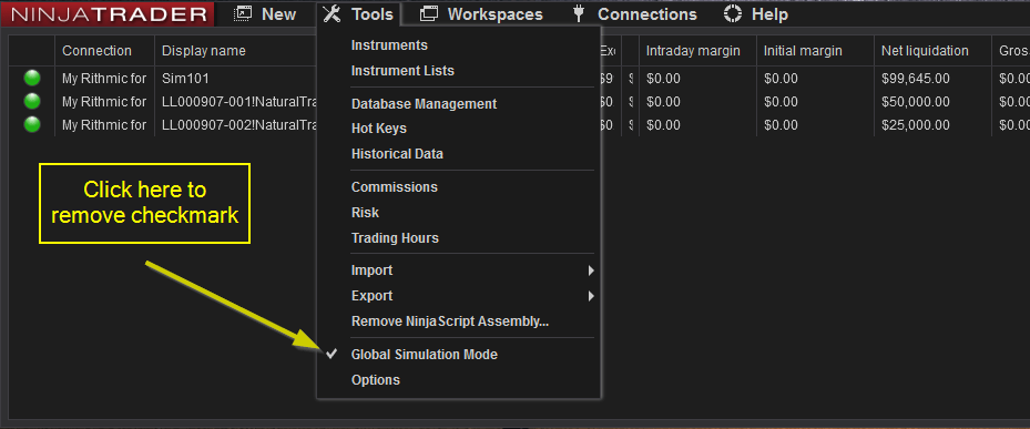 Platform NinjaTrader