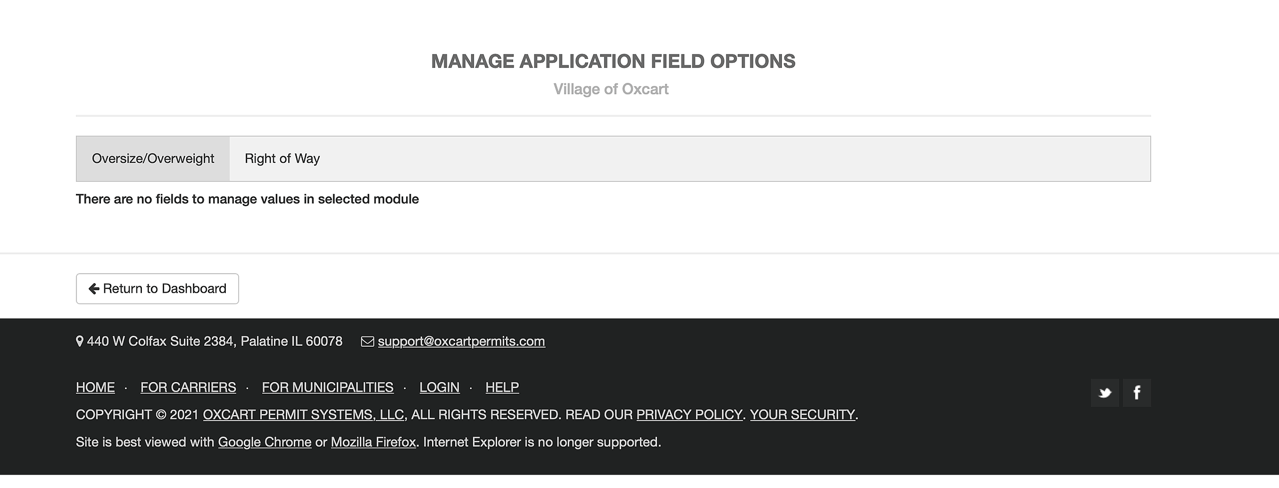 What are Application Field Options?