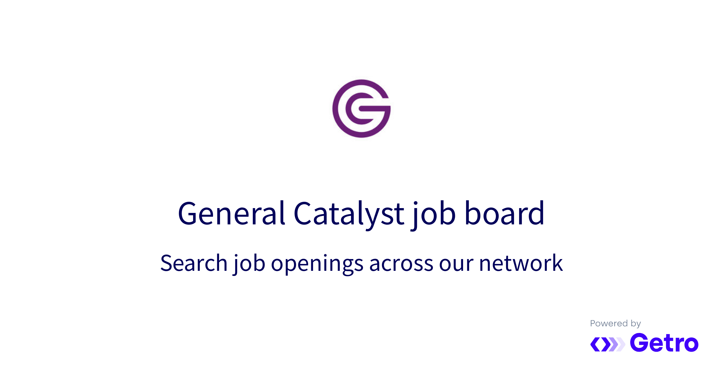 Jobs General Catalyst Job Board