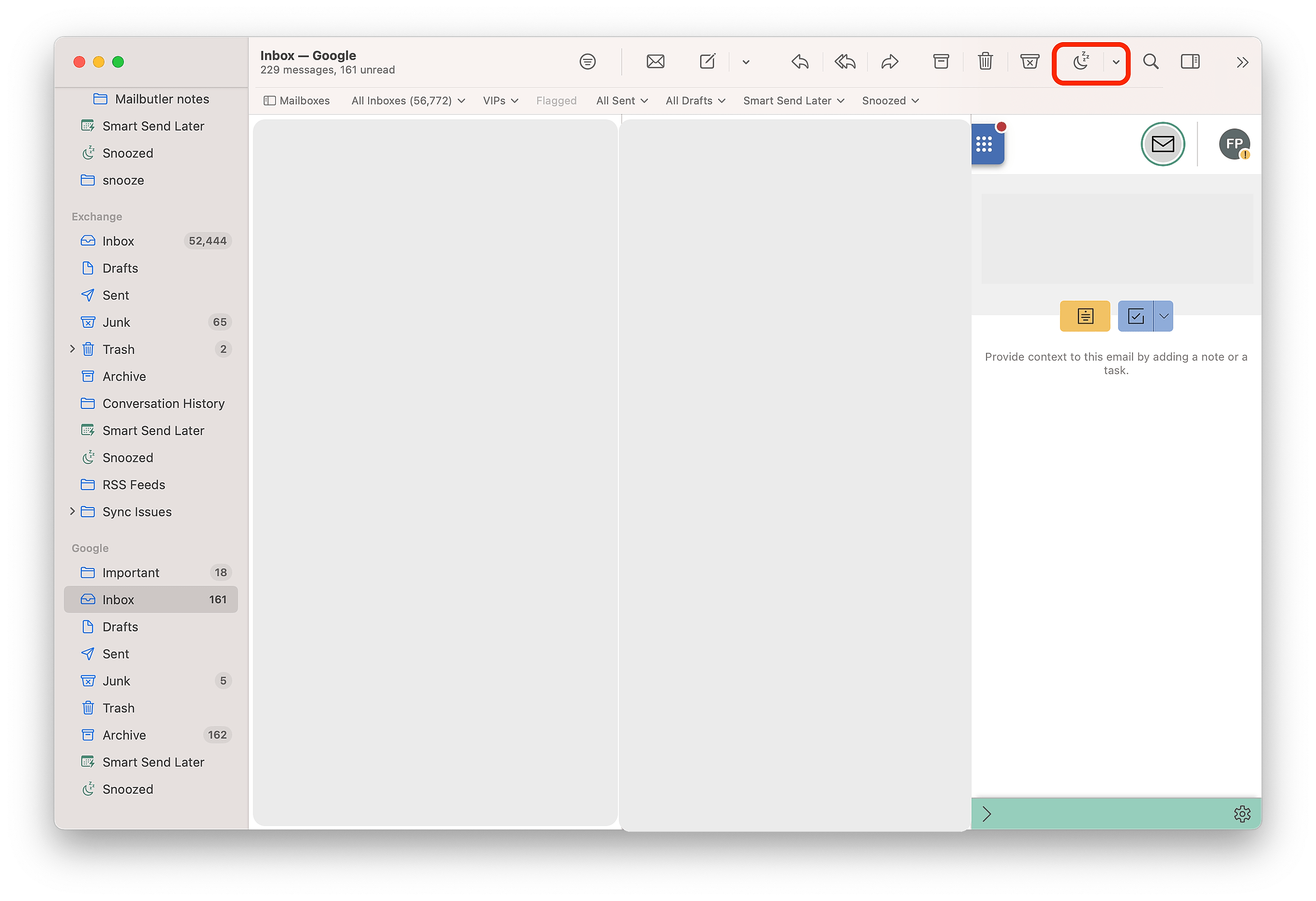 How do I Snooze an email?