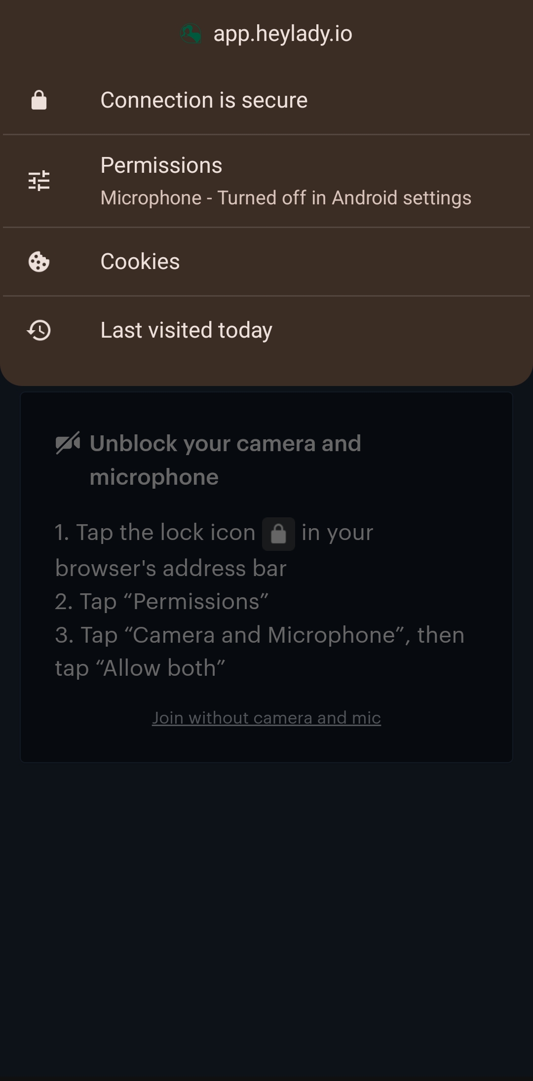 My camera & microphone aren’t working. What should I do?