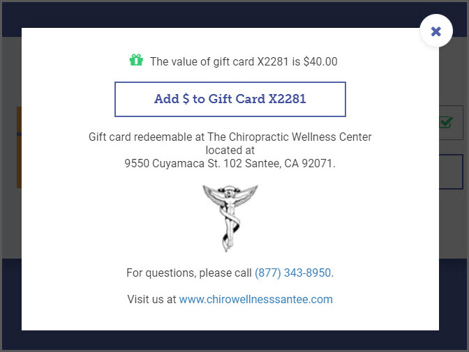 Gift Cards How can more money be added to an existing gift card?