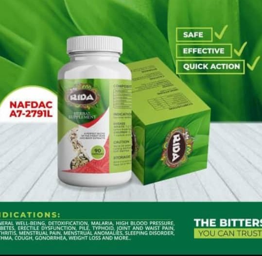 Rida Bitters (Capsule) Rida Reality Flutterwave Store