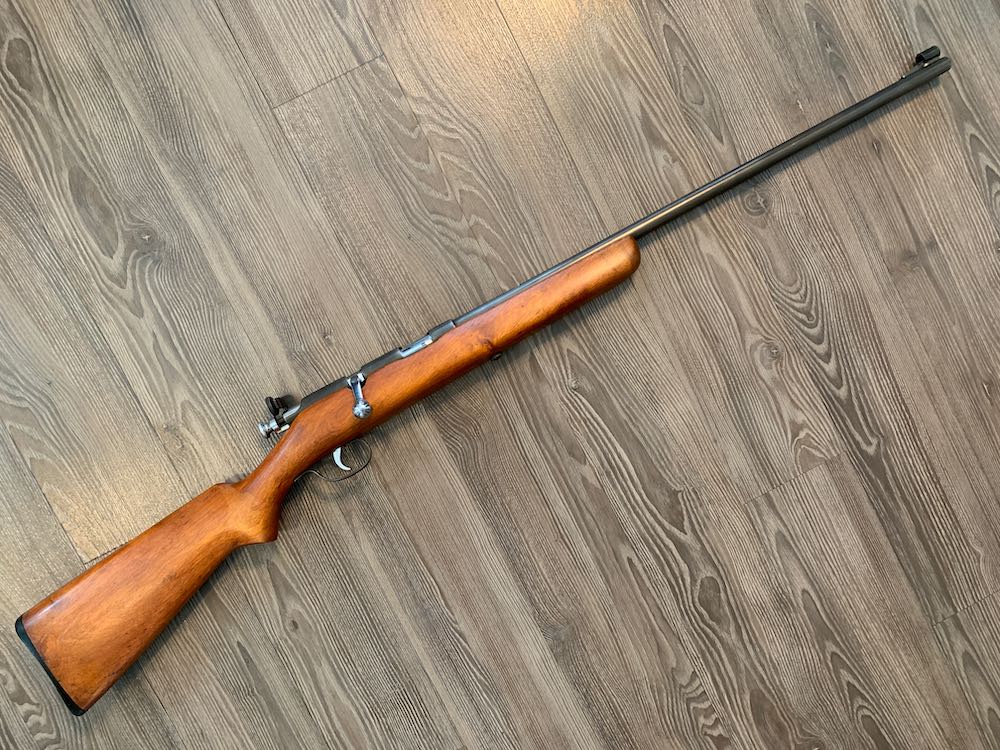 J. Stevens Arms Co (Savage) "Model 55" bolt action 22 LR Buckhorn Rifle