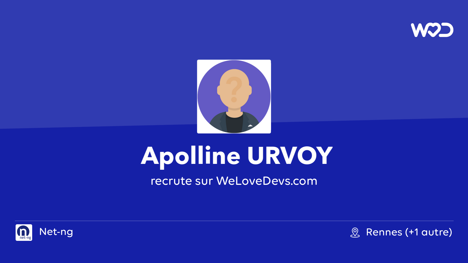 💙 Apolline URVOY, Human resources manager at Netng is hiring