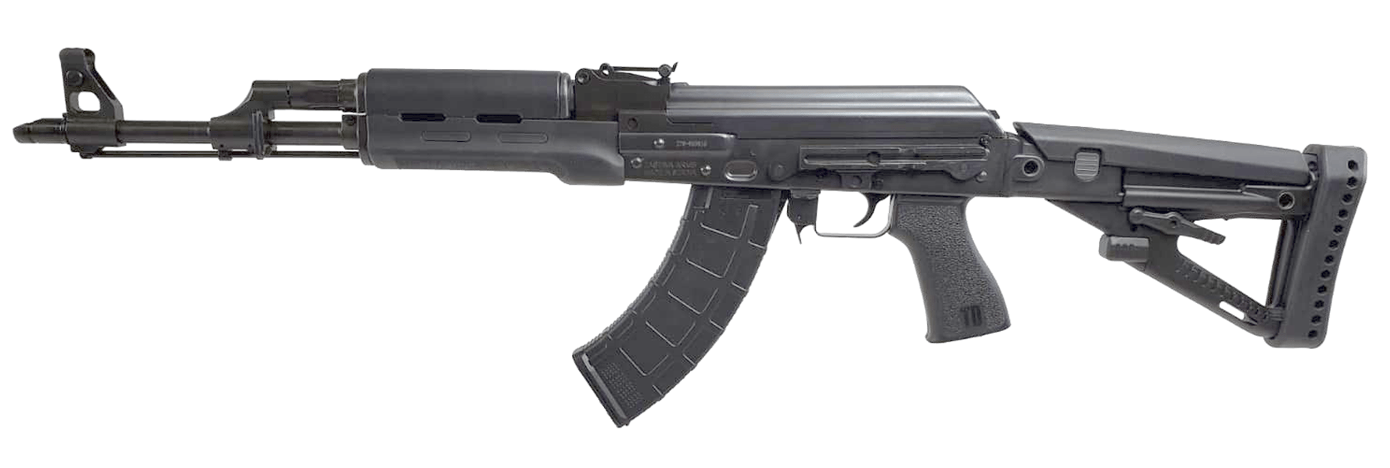 ZPAP M70 AK47, Polymer Furniture, Collapsible Stock, Black, 7.62x39 30