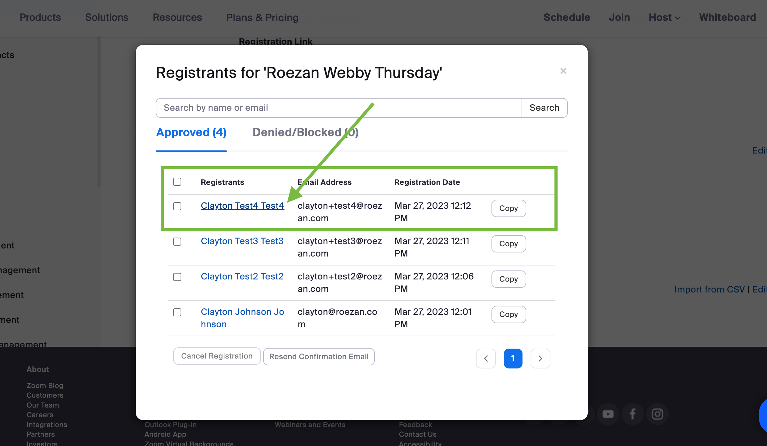 Zoom inar SMS Reminders