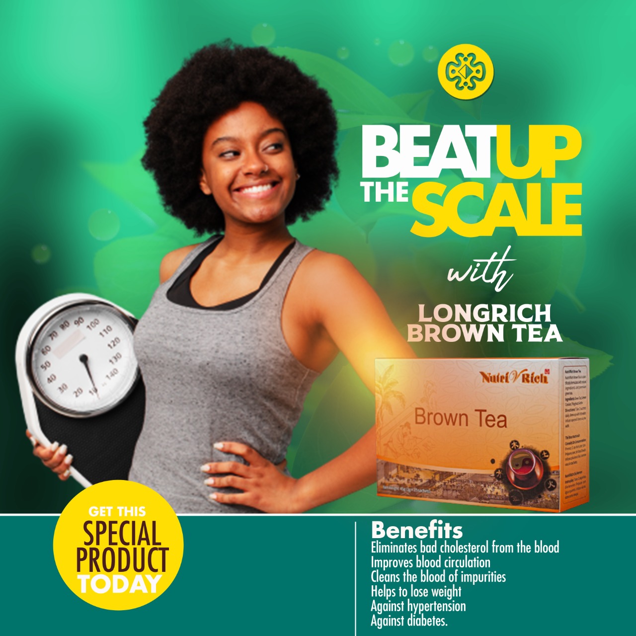 Longrich Brown Tea in Cameroon Lionnel Berinyuy Flutterwave Store