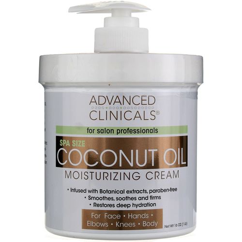 Advanced Clinicals Coconut Oil Moisturizing Cream Renewed Beauty