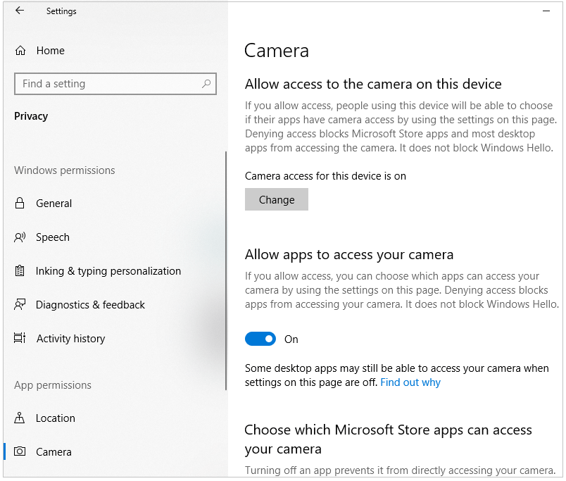 Enabling screen and webcam sharing with Windows 10/11