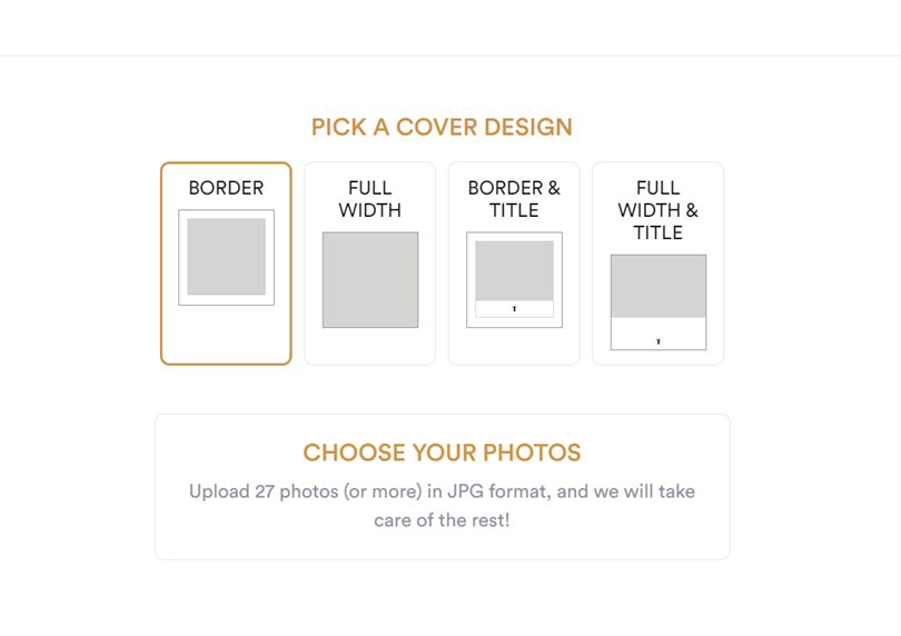 How do I arrange photos for books?