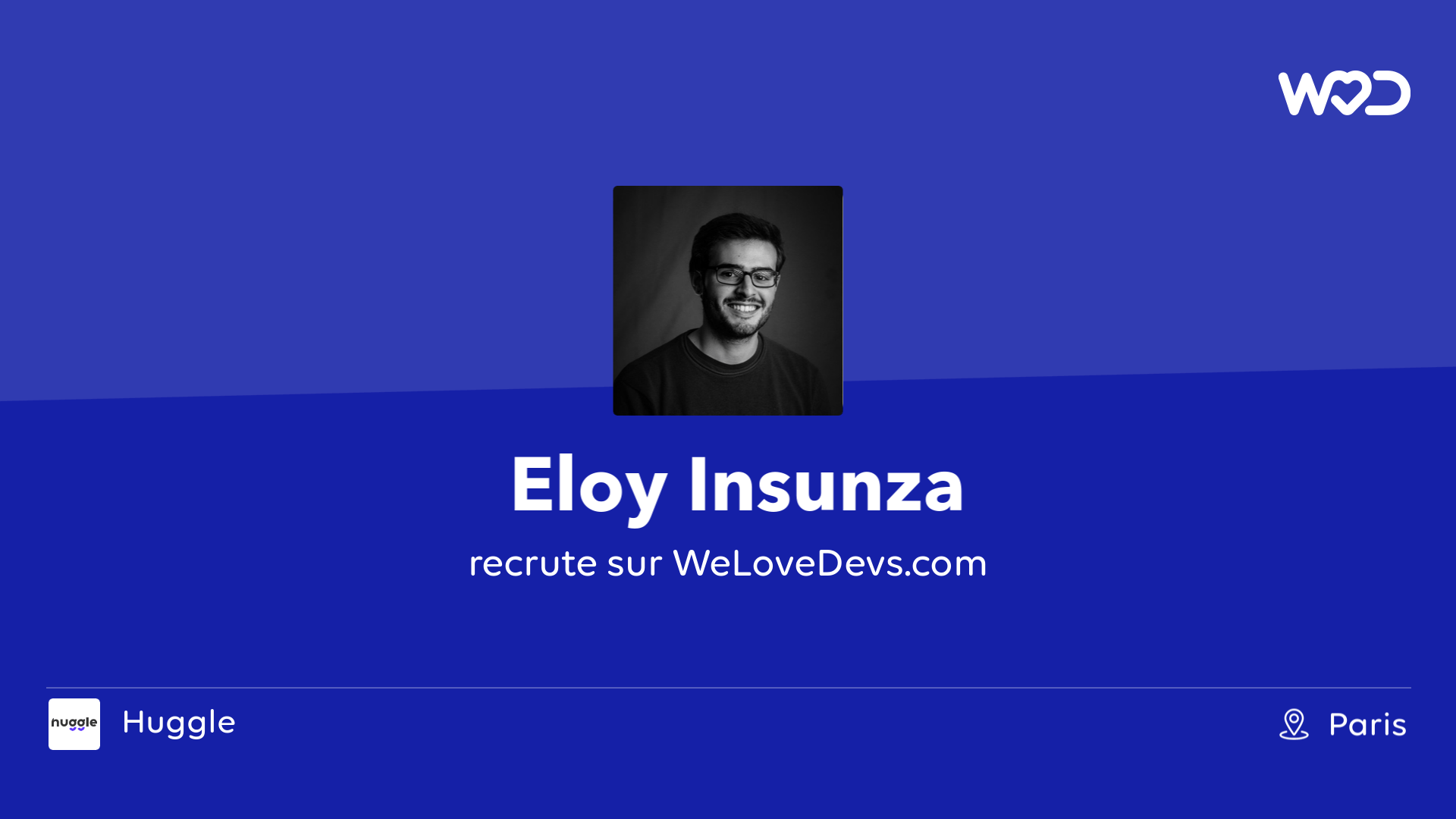 💙 Eloy Insunza, Lead Developer at Huggle is hiring developers on