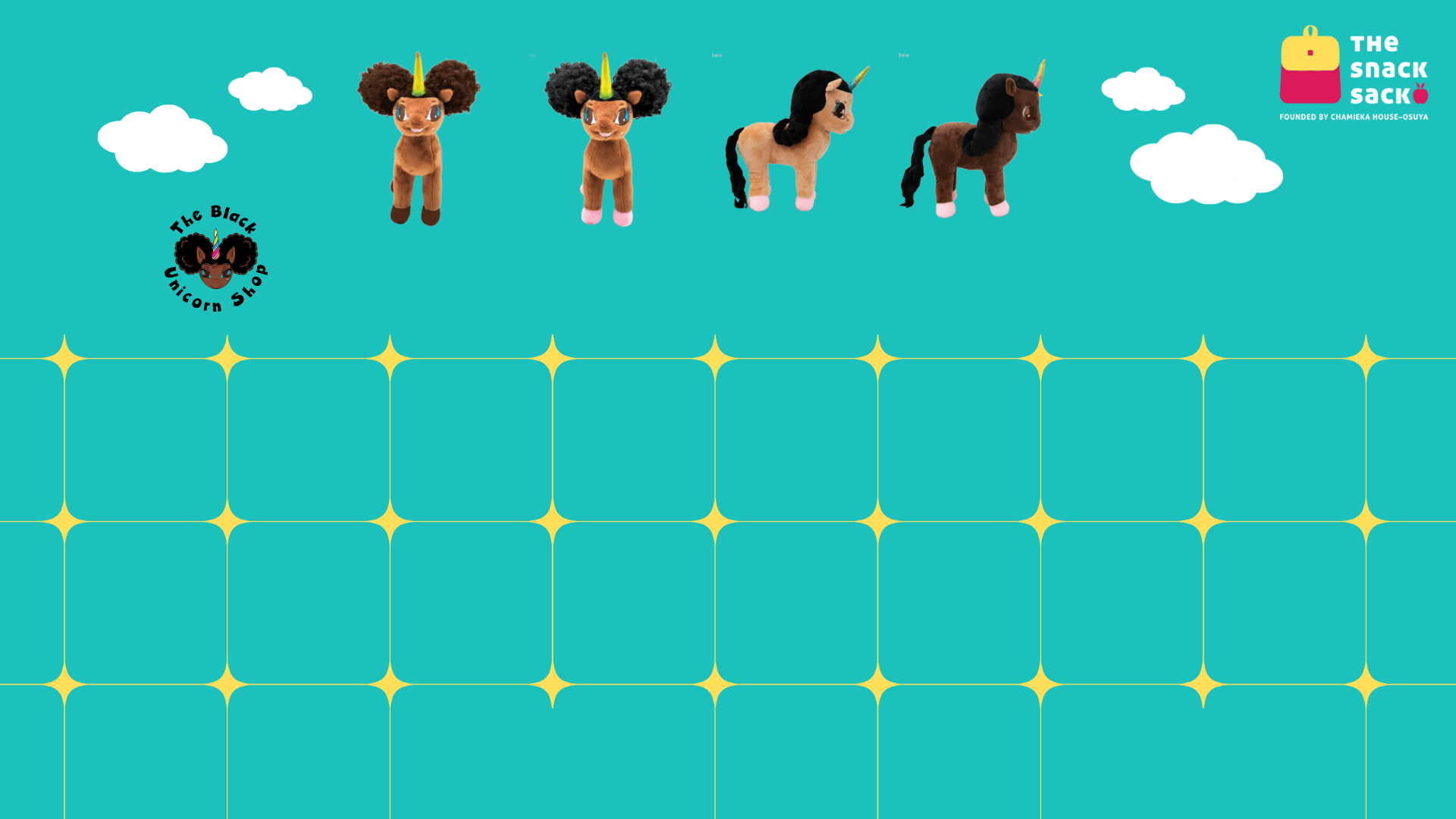 Black Unicorn Plush Toys! The Snack Sack (Powered by Donorbox)