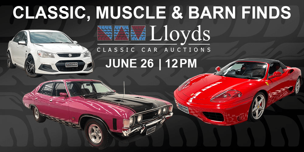 Lloyds Classic Car Auction., Carrara, Sat 26th Jun 2021, 1200 pm 600 pm AEST Humanitix