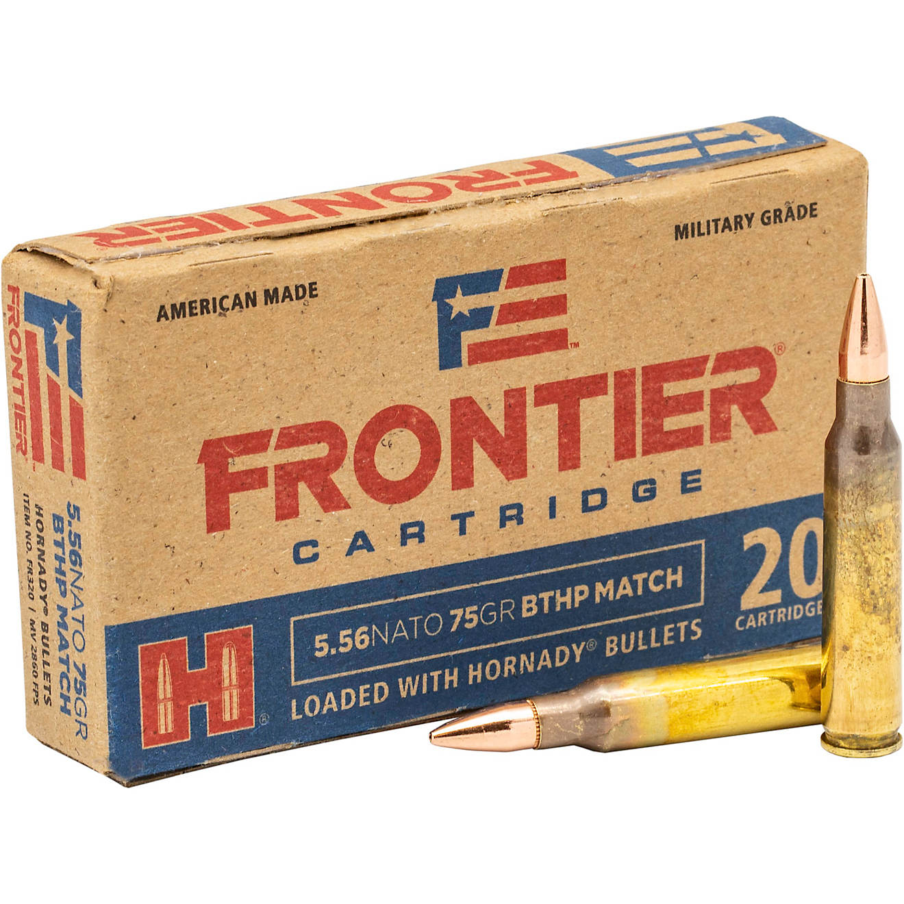 Hornady Frontier 5.56 NATO 5.56mm 75 gr BTHP MATCH 20/box