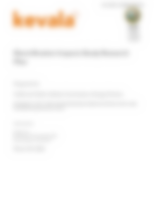 Kevala CPUC Electrification Impacts Study Research Plan Darcy Partners