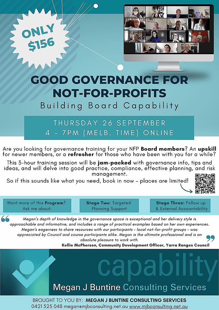 Good Governance for NotforProfits March 2025