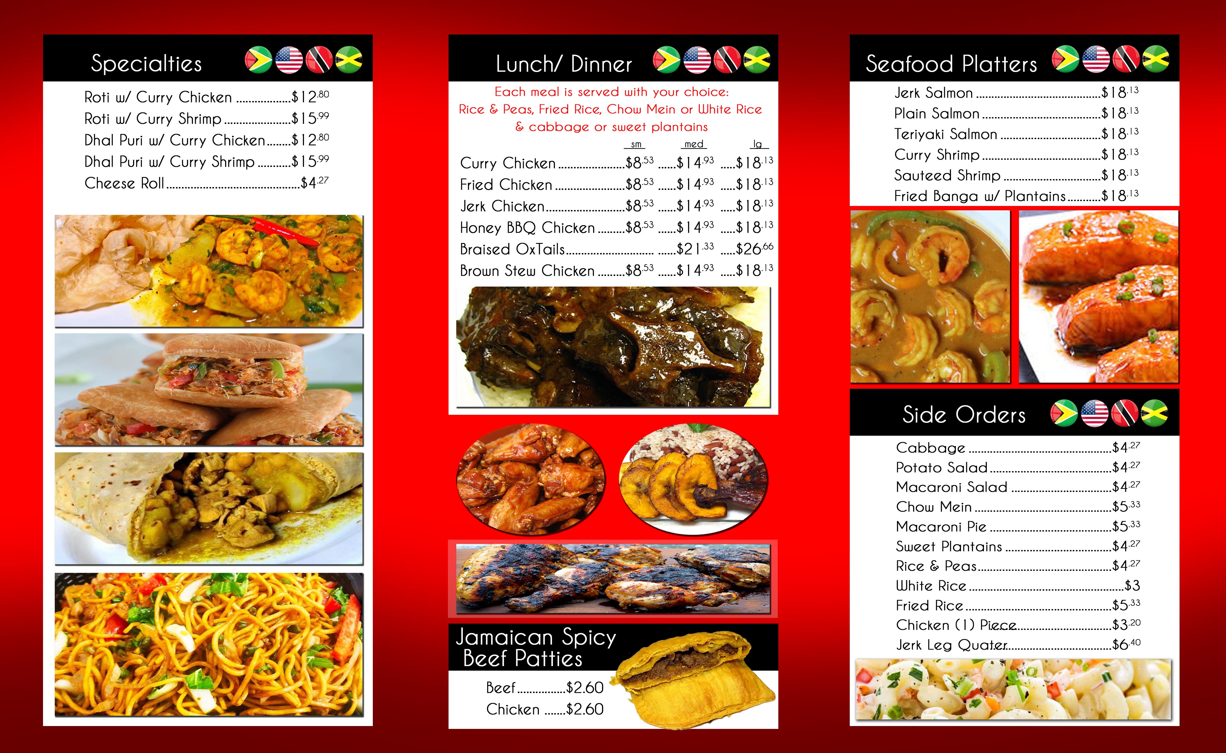 Menu Guyanese Treats