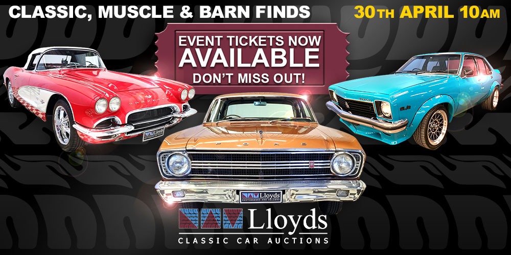Lloyds Classic Car Auction, Sat 30th Apr 2022, 1000 am 800 pm GMT+1000 Humanitix