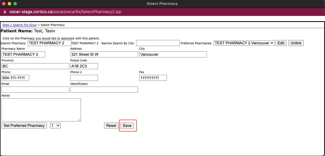 How to add a new Pharmacy in Oscar