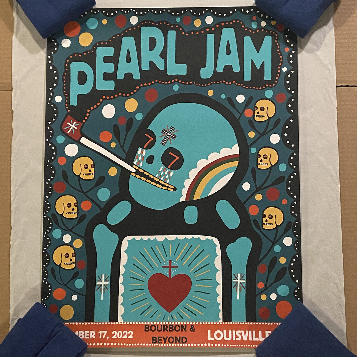 Pearljam2022917louisvillekybourbonandbeyondmikeegan18x24
