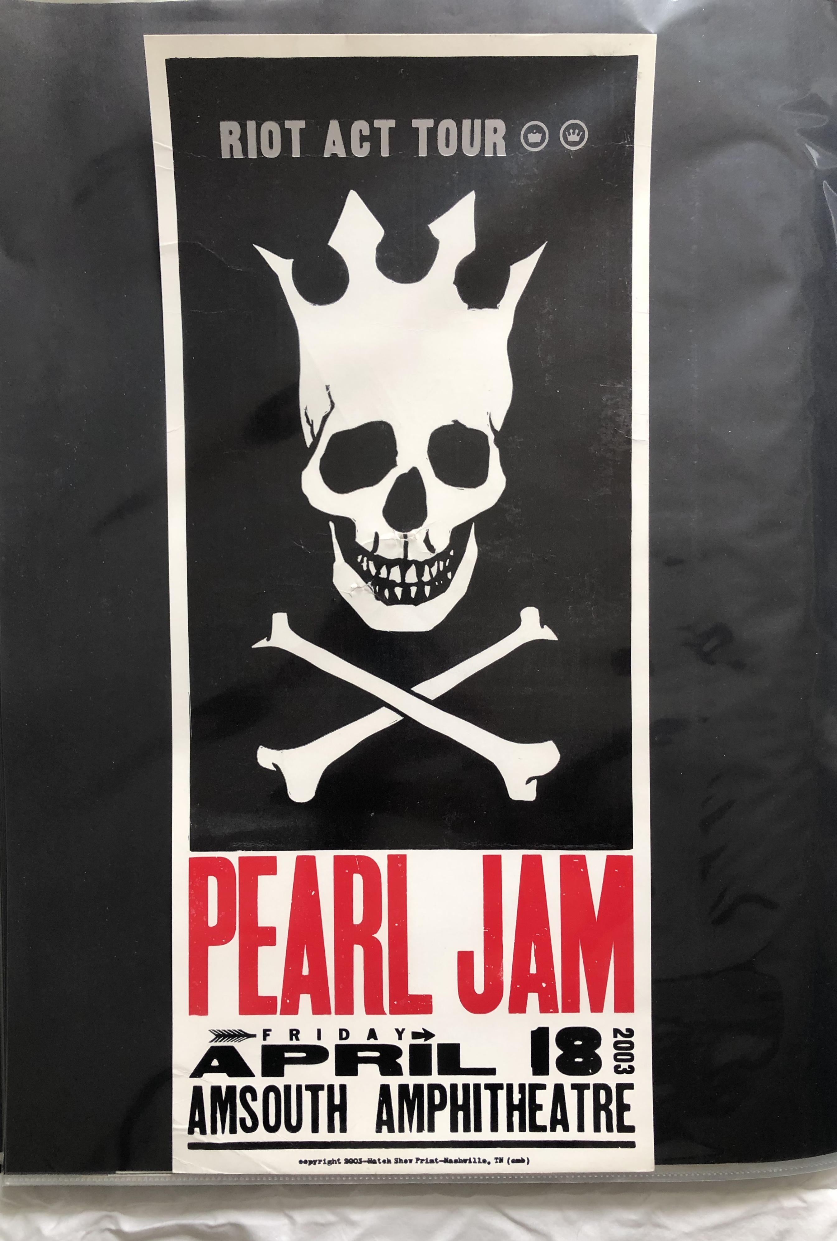 Pearljamnashville2003hatchshowprintshowedition1 Collectionzz