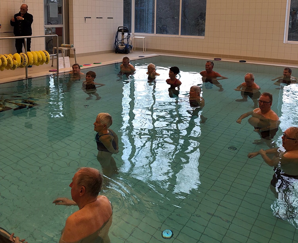 Renoverad rehabbassäng på Vårdcentralen Falkenberg återinvigd