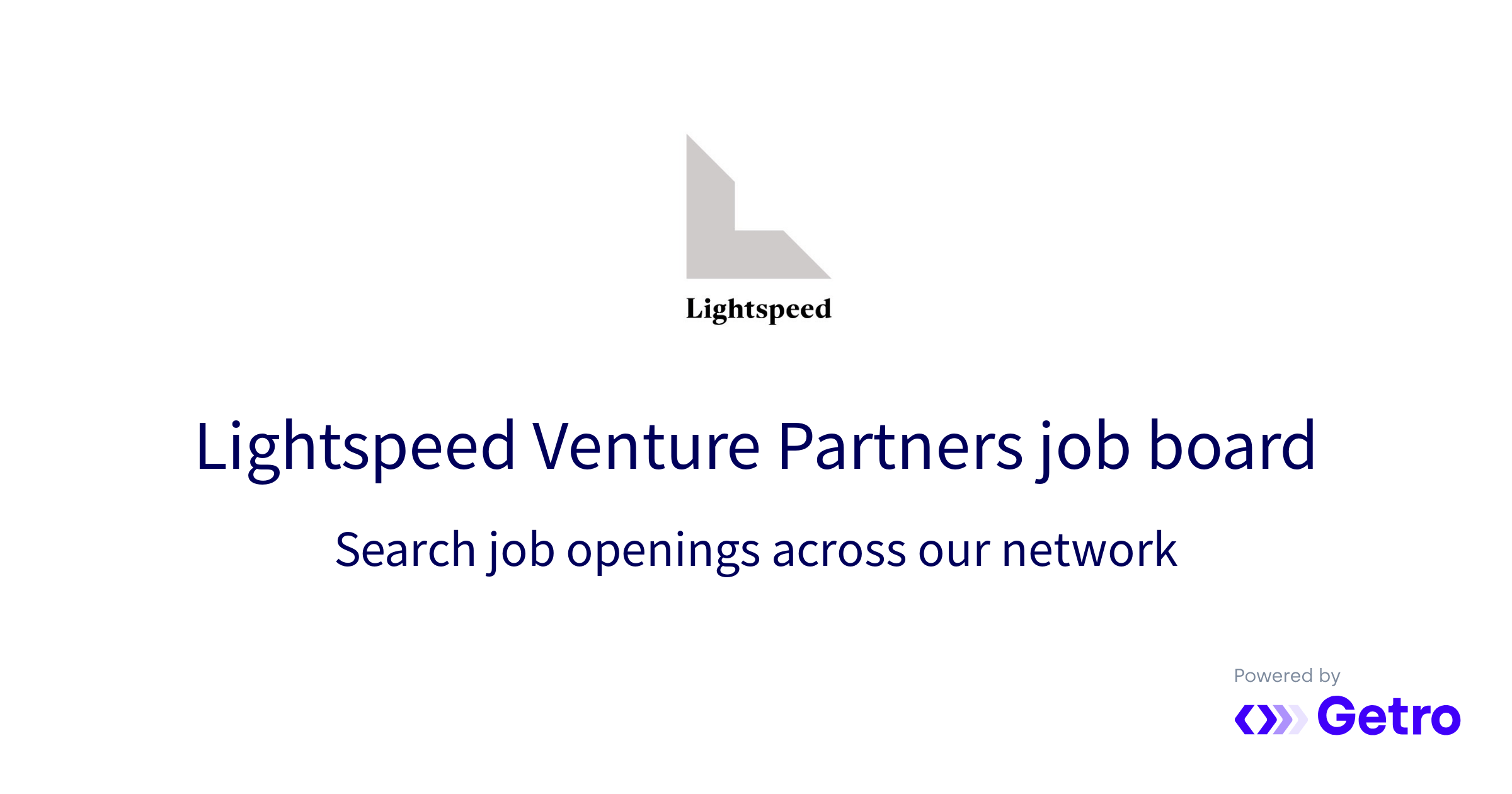 Companies Lightspeed Venture Partners Job Board