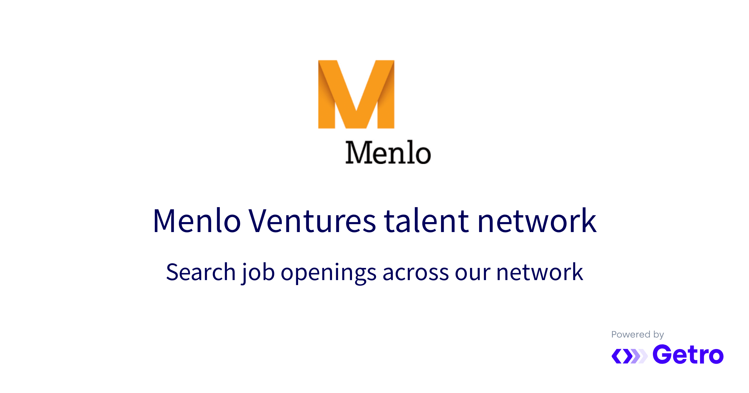 Jobs Menlo Ventures Talent Network