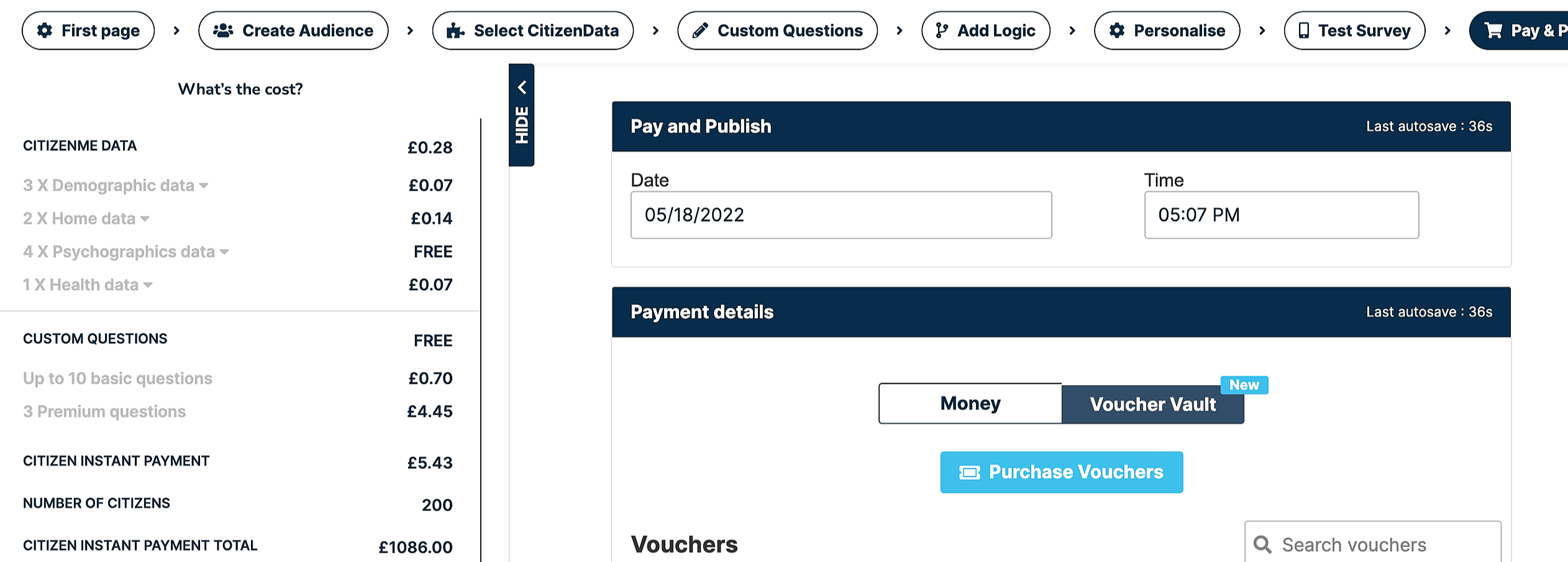There is a prepaid / existing balance for vouchers on my account how can I use it for a data