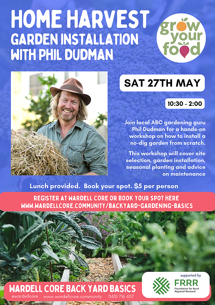 Home Harvest garden installation with Phil Dudman Wardell CORE back