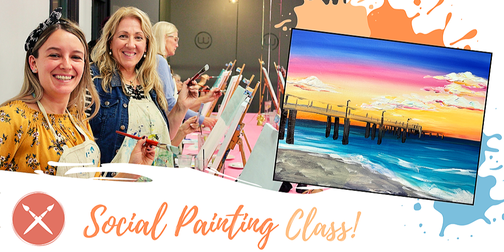 Paint & Sip Event Coogee Beach Jetty 04/05/22, Fremantle, Wed 4th May