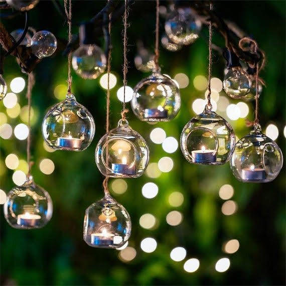 Hanging glass balls(set of 12) Ecoterior Flutterwave Store