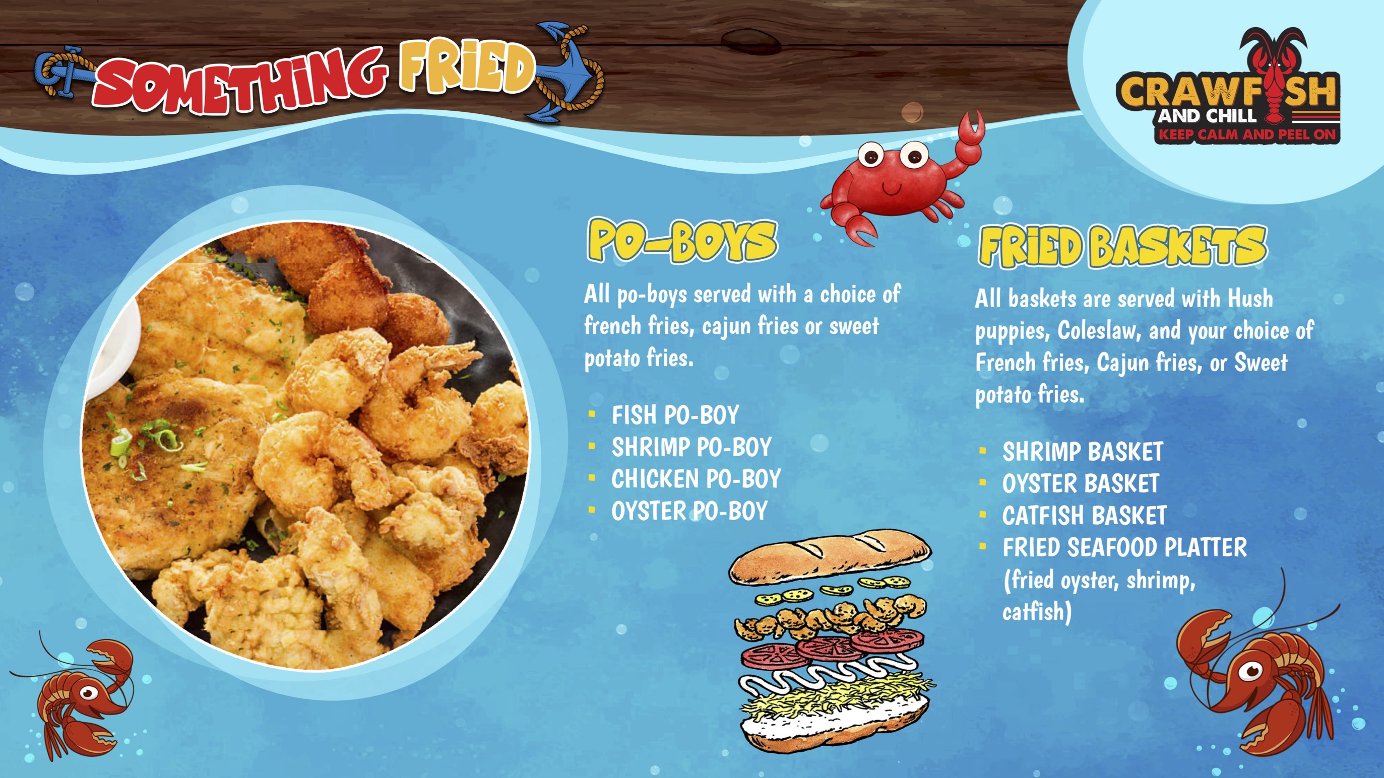 Crawfish & Chill Menu