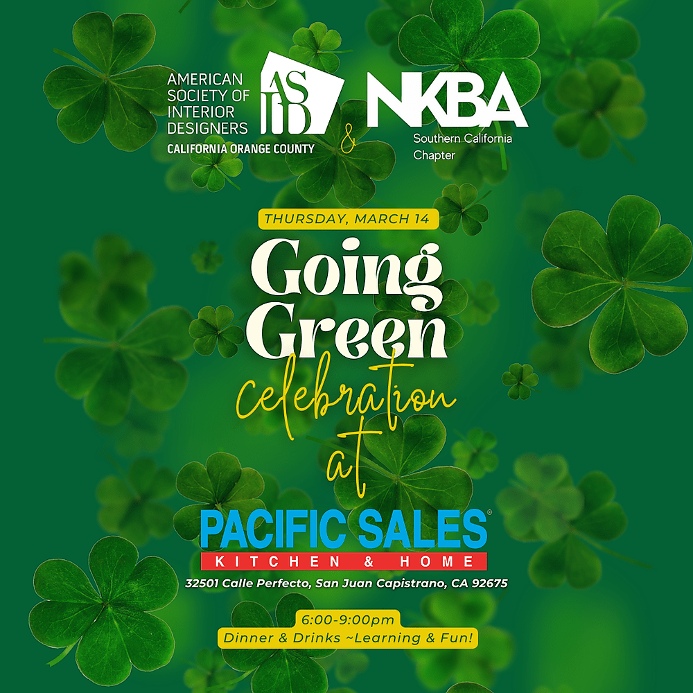 ASID OC & NKBA SOCAL Going Green at Pacific Sales Humanitix