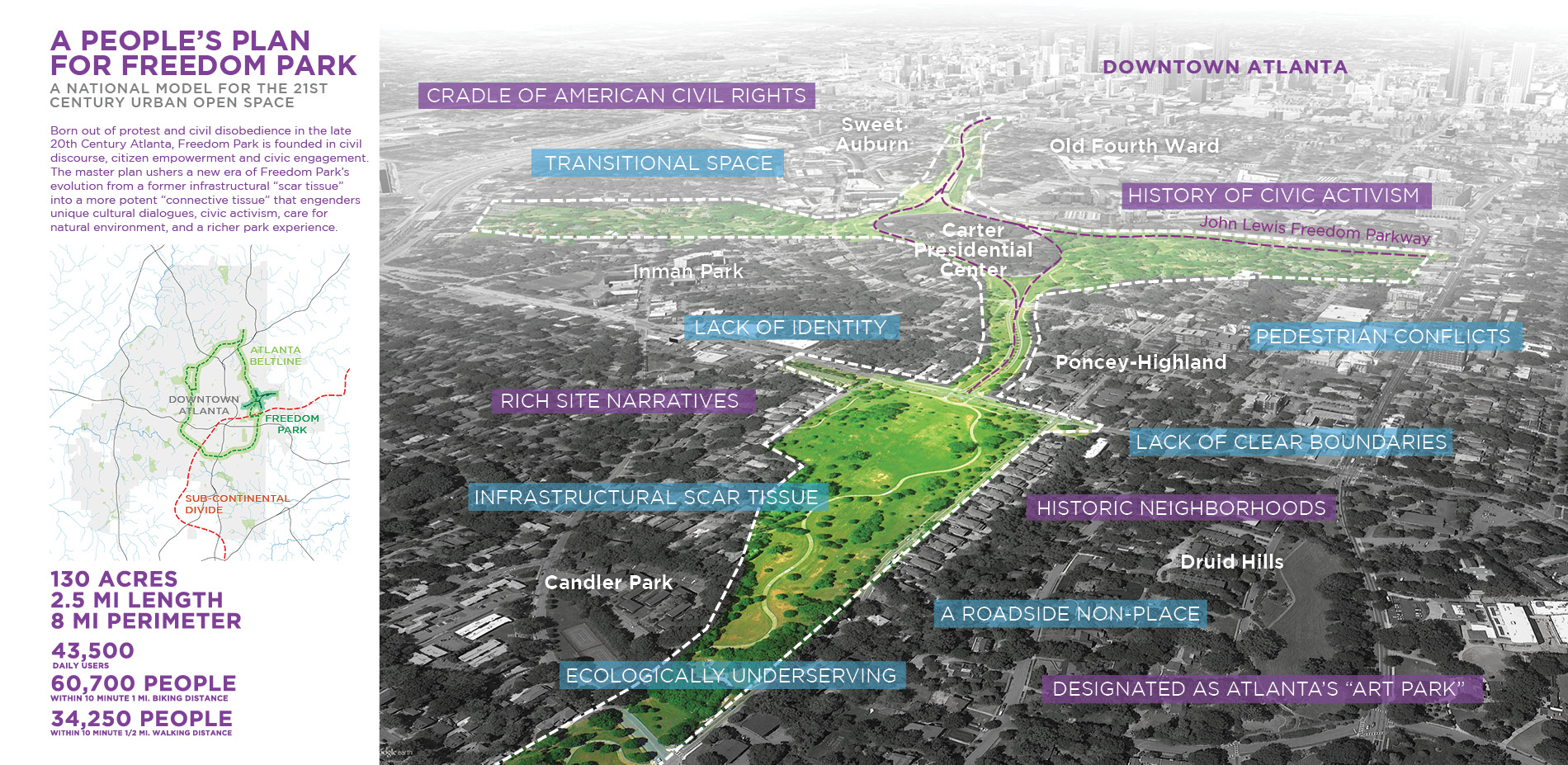 Freedom Park Atlanta Map A People's Plan For Freedom Park | Asla 2021 Professional Awards