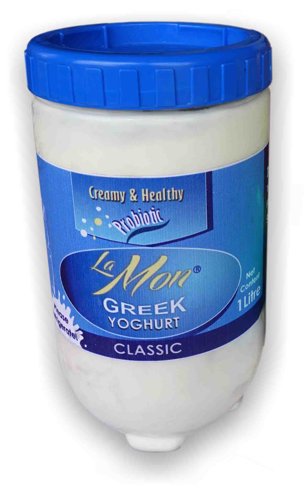 Greek Unsweetened yoghurt (1 Litre) Lamon yoghurt bar Flutterwave Store