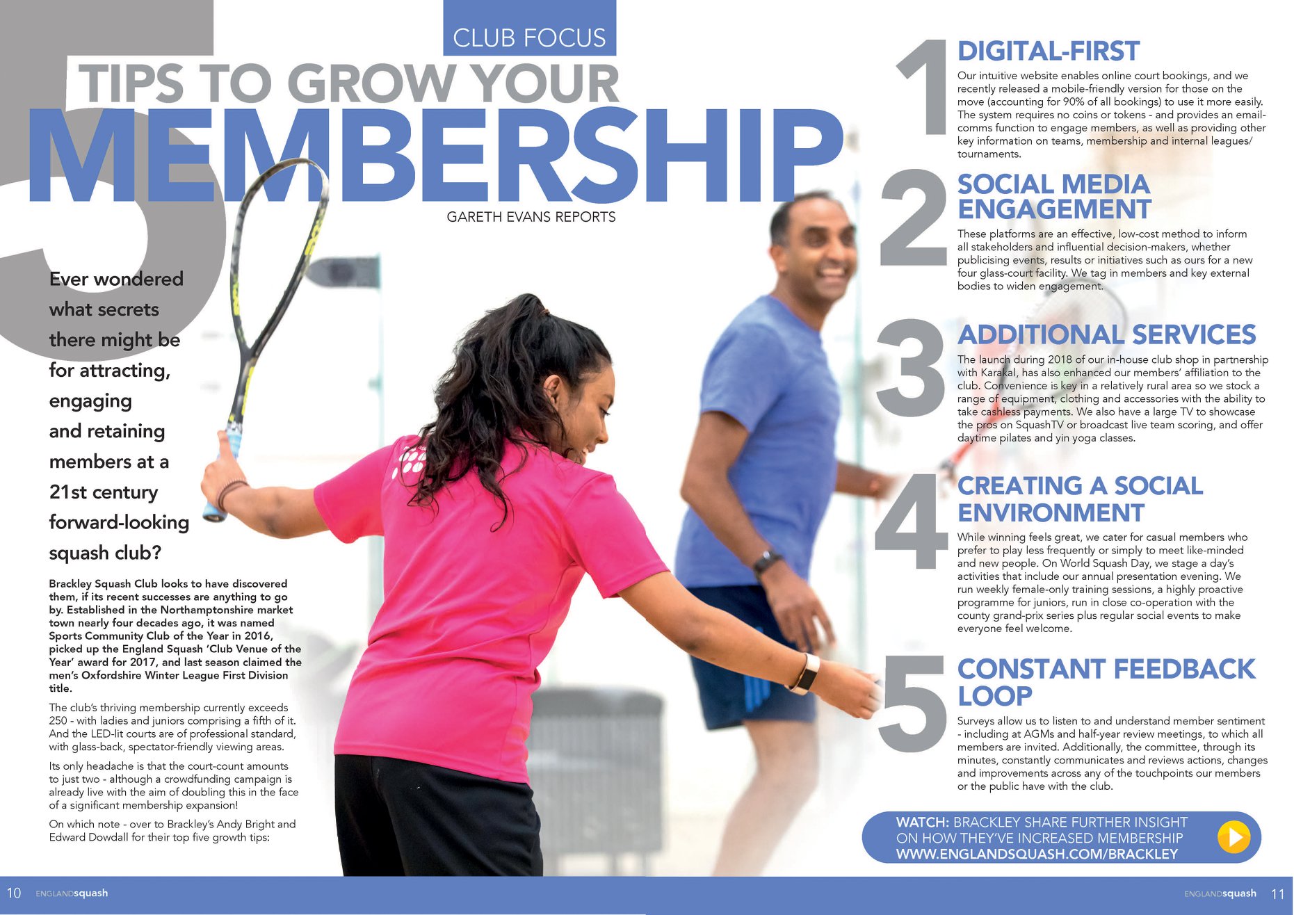 Tips to grow your Membership! Oxfordshire Squash and Racketball