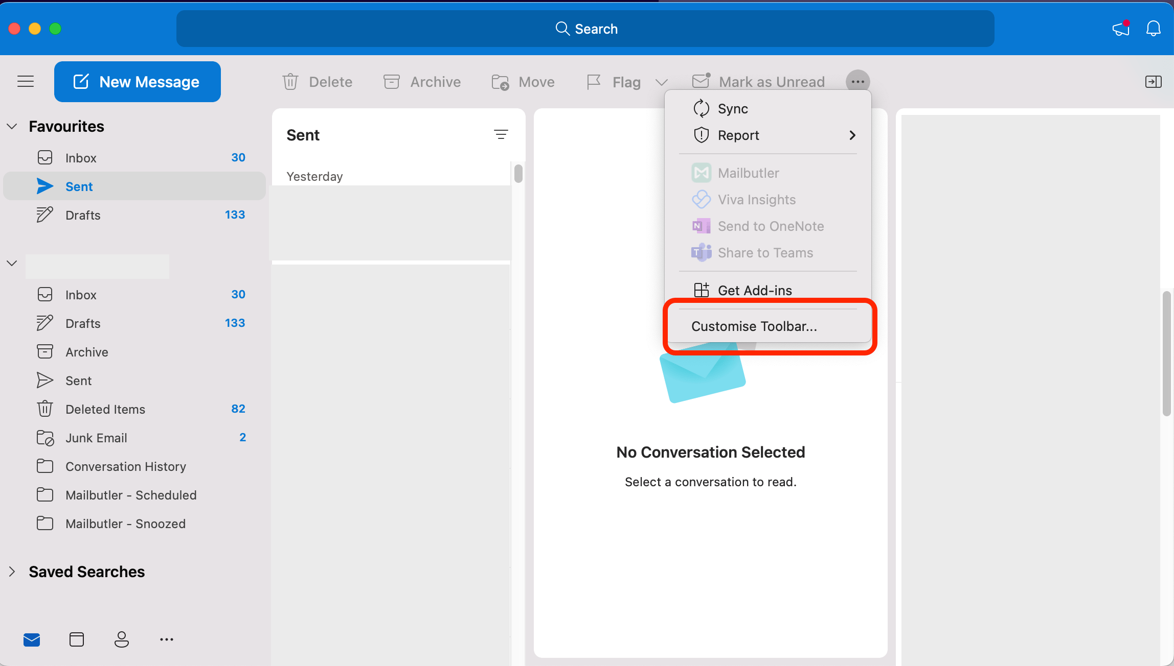 How do I pin Mailbutler in Outlook?