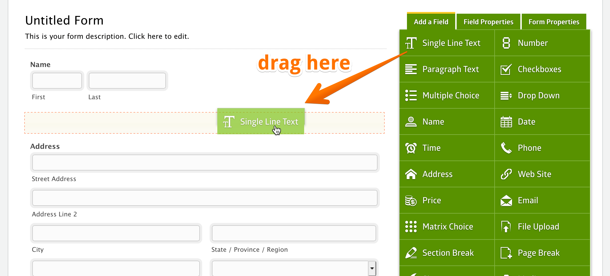 Adding Fields to Your Form