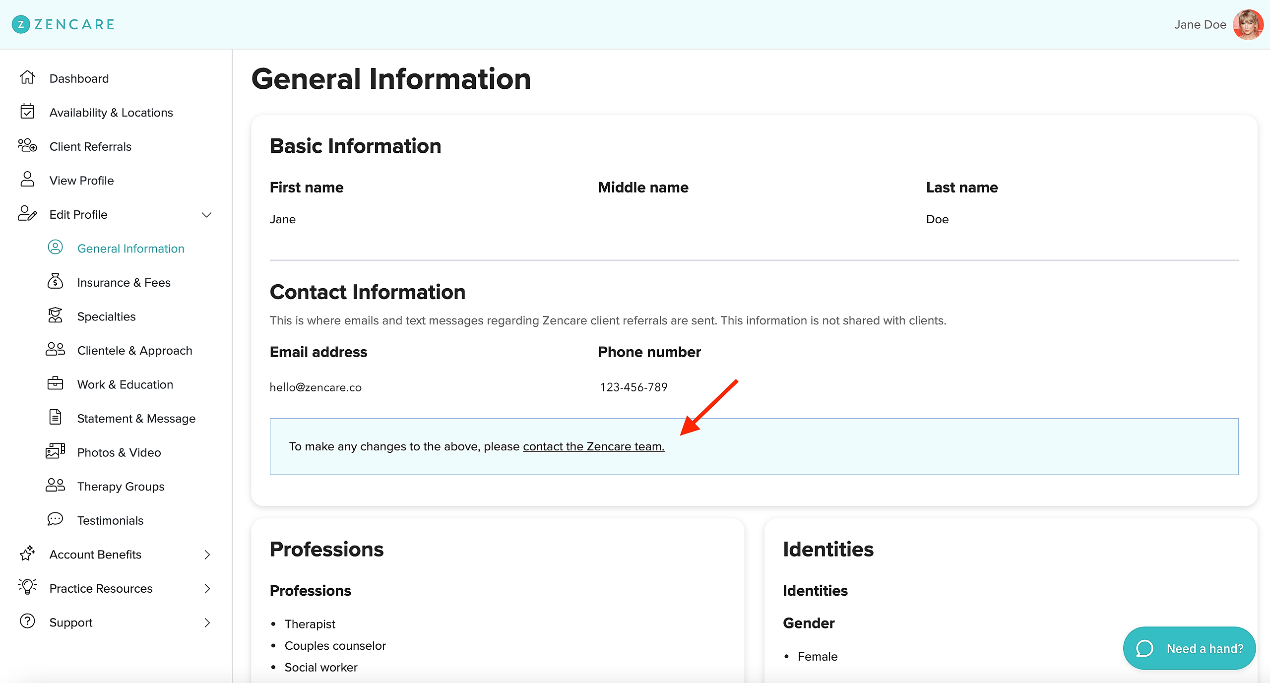 How do I edit my name?