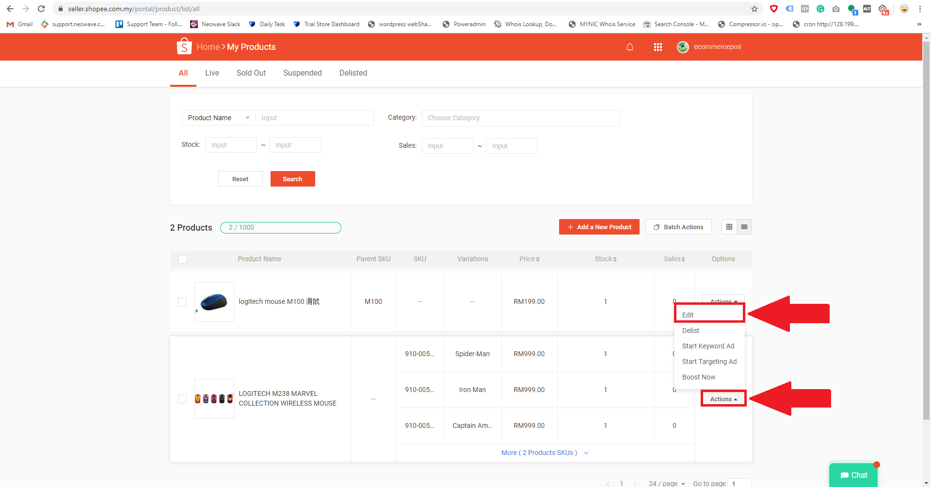 How To ReLink Existing Product In Shopee?