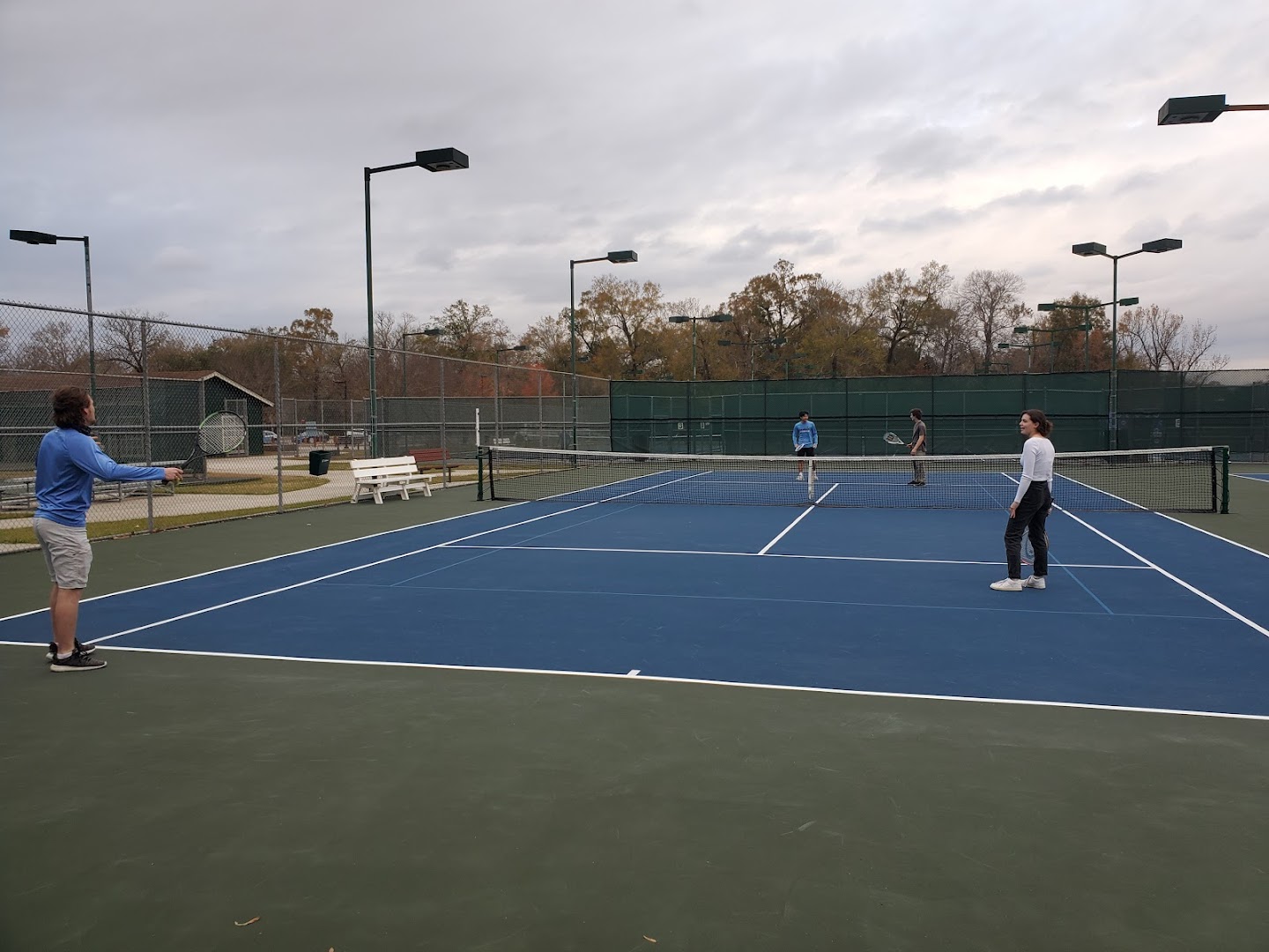 Play Pickleball at Forest Community Park Tennis Center Court