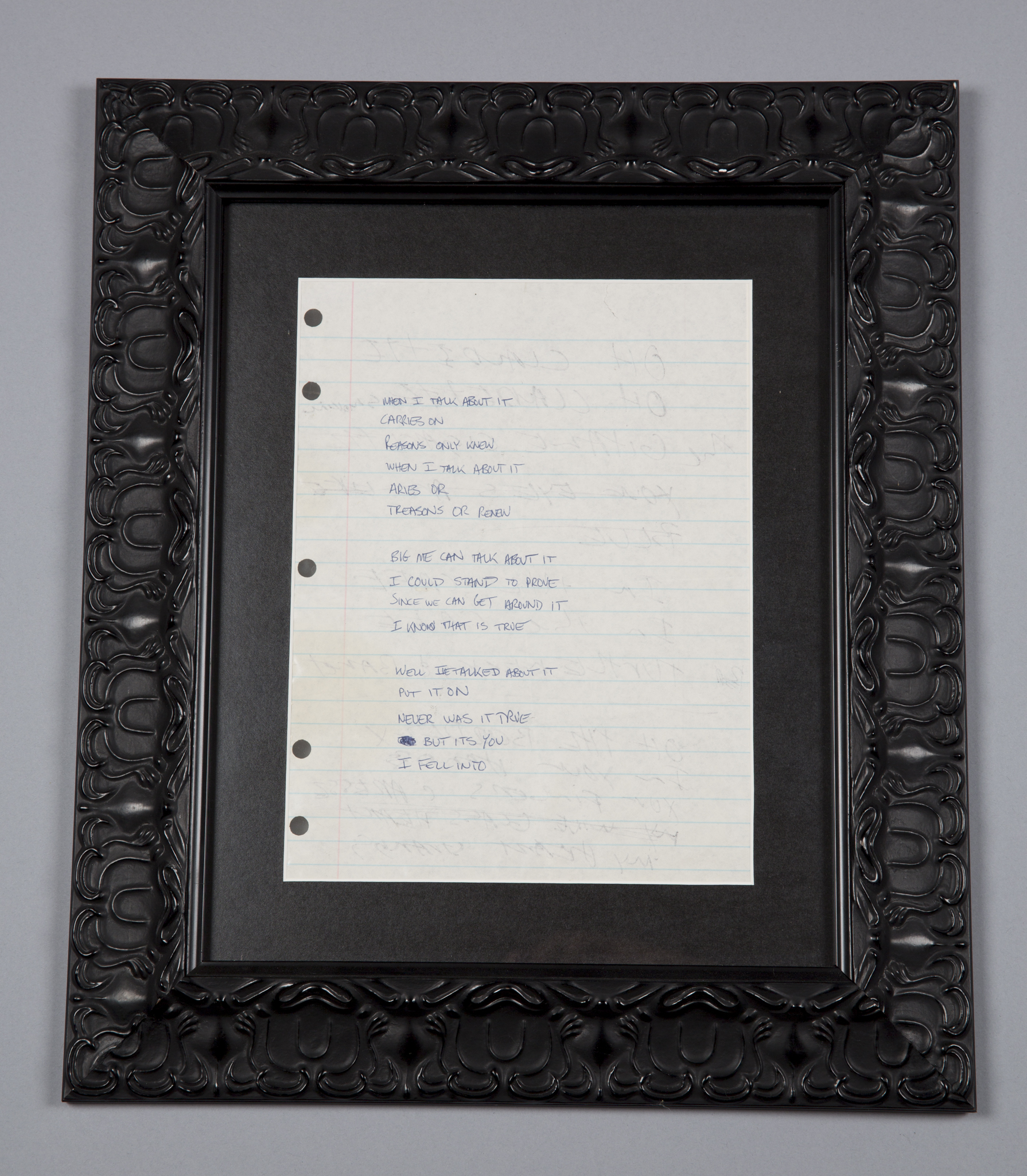 Davegrohlfoofightersoriginalbigmehandwrittenlyrics Collectionzz