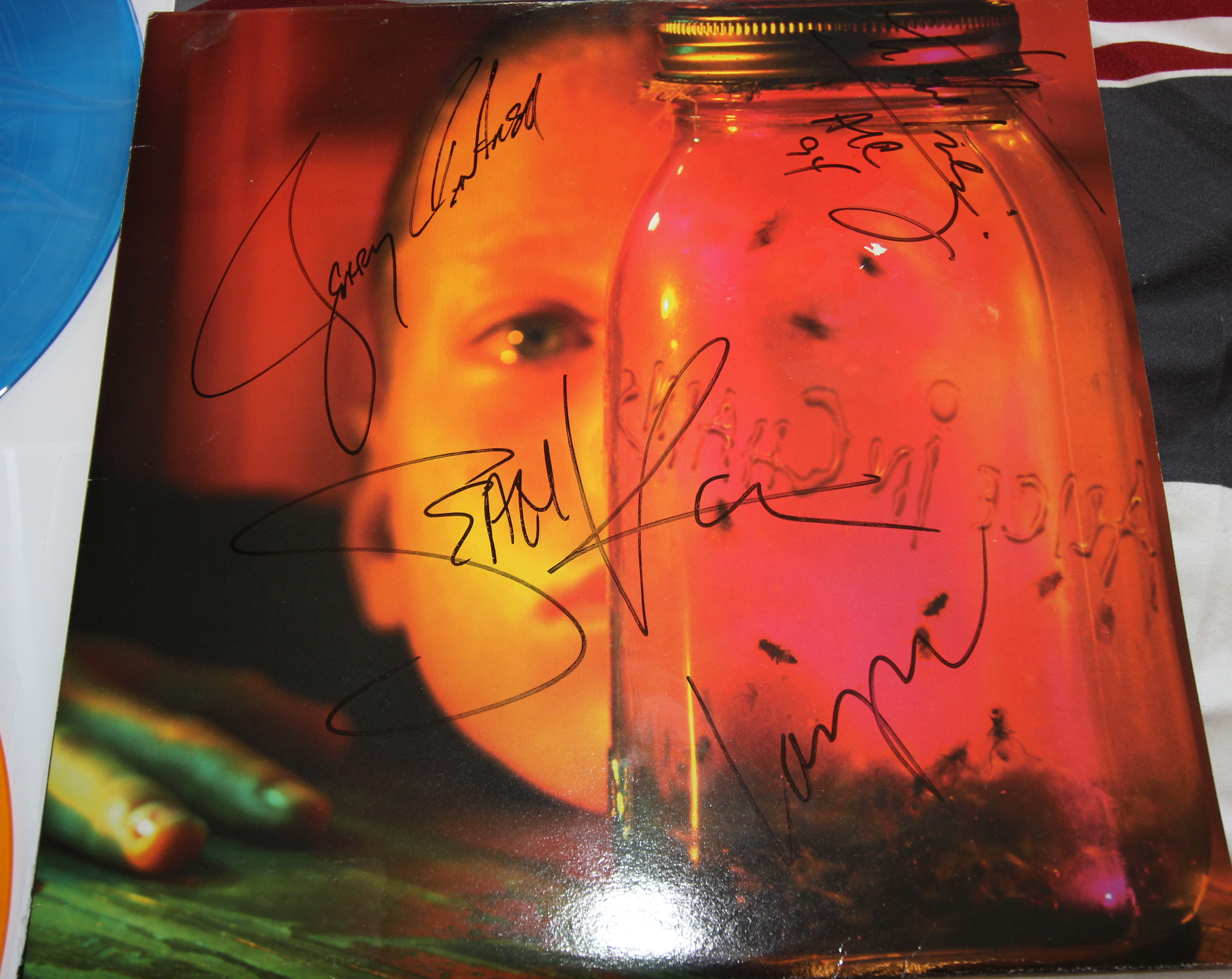 Aliceinchainsjarofflies2xcoloredetchedvinylrecordsigned