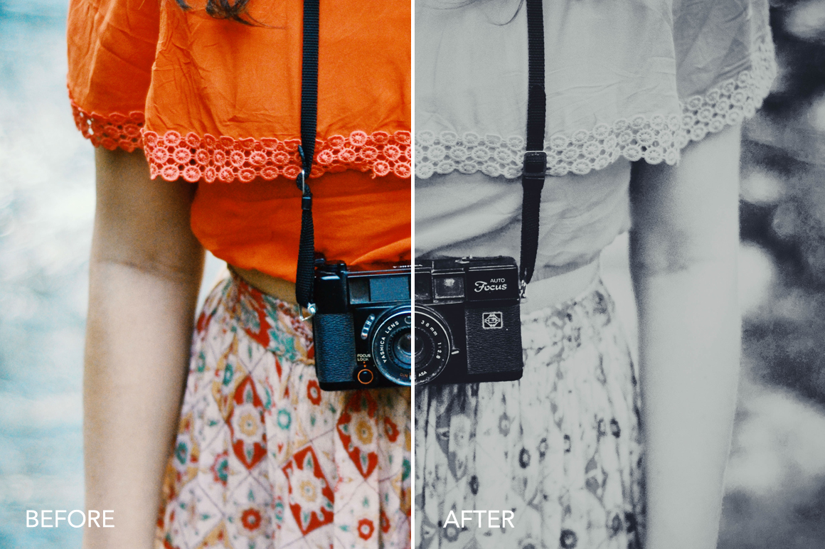 Vintage Black & White Lightroom Presets FilterGrade