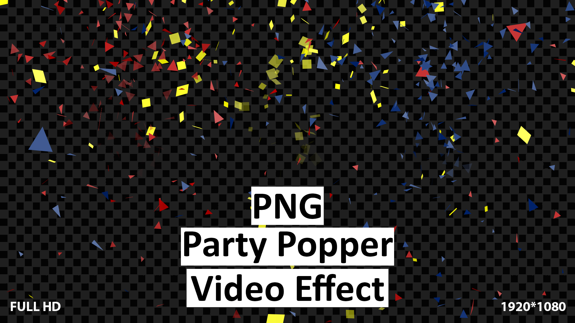 PNG Party Popper Video Effect FilterGrade