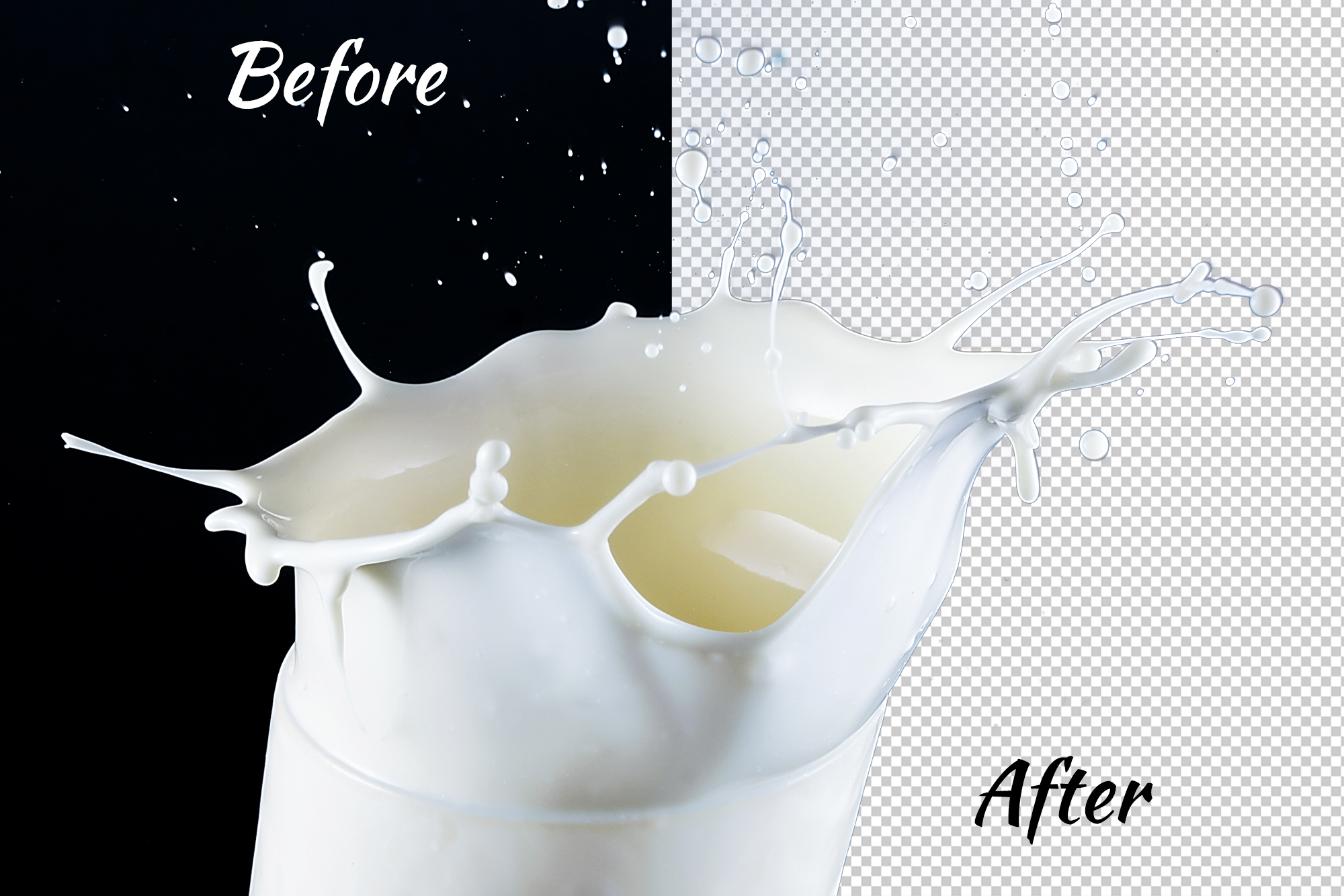 BLACK WHITE Background Remover Action Quick Extract FilterGrade